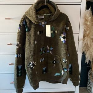 Scotch & Soda XXL Printed Teddy Hoodie